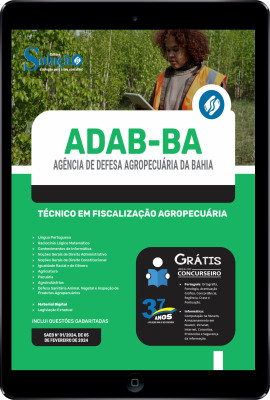 Apostila ADAB em PDF 2024 - Técnico em Fiscalização Agropecuária - Imagem 1