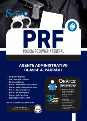 Apostila PRF 2024 - Agente Administrativo - Classe A, Padrão I - Imagem 3