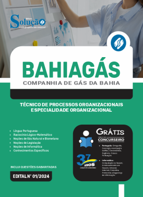 Apostila BAHIAGAS 2024 - Técnico de Processos Organizacionais - Especialidade Organizacional - Imagem 3