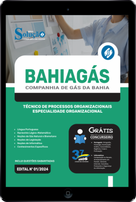 Apostila BAHIAGAS em PDF 2024 - Técnico de Processos Organizacionais - Especialidade Organizacional - Imagem 1