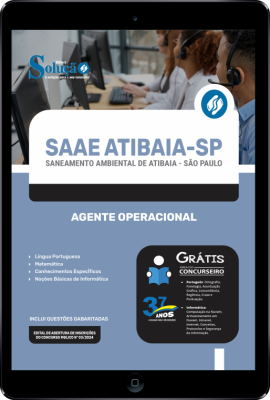 Apostila SAAE Atibaia em PDF 2024 - Agente Operacional - Imagem 1