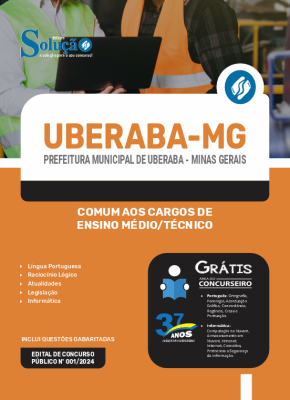 Apostila Prefeitura de Uberaba - MG 2024 - Comum aos Cargos de Ensino Médio/Técnico - Imagem 3