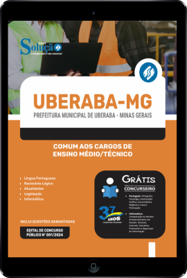 Apostila Prefeitura de Uberaba - MG em PDF 2024 - Comum aos Cargos de Ensino Médio/Técnico - Imagem 1