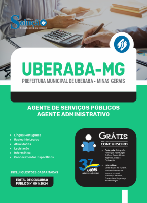 Apostila Prefeitura de Uberaba - MG 2024 - Agente de Serviços Públicos - Agente Administrativo - Imagem 3