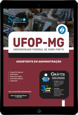 Apostila UFOP em PDF 2024 - Assistente em Administração - Imagem 1