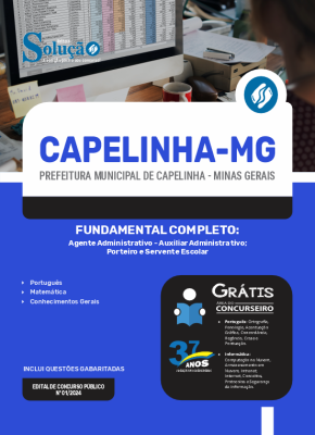 Apostila Prefeitura de Capelinha - MG  - Fundamental Completo - Imagem 3