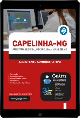 Apostila Prefeitura de Capelinha - MG em PDF 2024 - Assistente Administrativo - Imagem 1