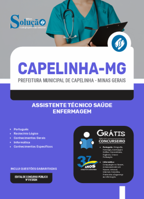 Apostila Prefeitura de Capelinha - MG 2024 - Assistente Técnico Saúde - Enfermagem - Imagem 3