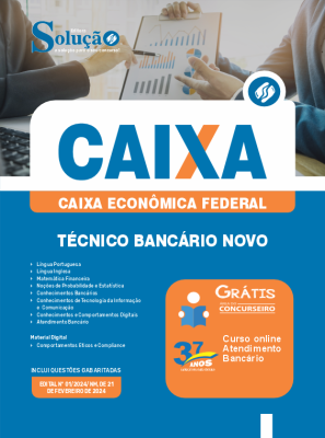 Apostila CAIXA 2024 - Técnico Bancário Novo - Imagem 3