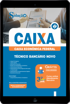 Apostila CAIXA em PDF 2024 - Técnico Bancário Novo - Imagem 1