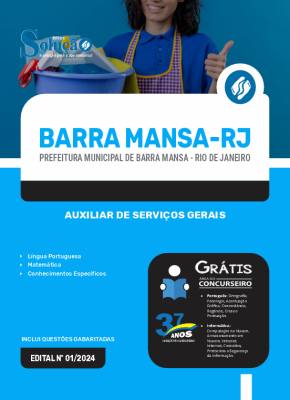 Apostila Prefeitura de Barra Mansa - RJ  - Auxiliar de Serviços Gerais - Imagem 3