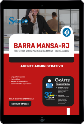 Apostila Prefeitura de Barra Mansa - RJ em PDF  - Agente Administrativo - Imagem 1