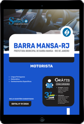 Apostila Prefeitura de Barra Mansa - RJ em PDF  - Motorista - Imagem 1