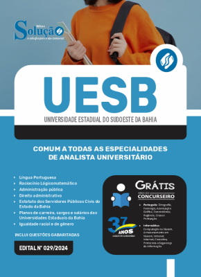 Apostila UESB 2024 - Comum a Todas as Especialidades de Analista Universitário - Imagem 3