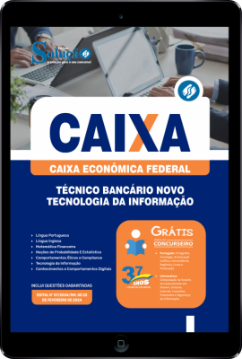 Apostila CAIXA em PDF 2024 - Técnico Bancário Novo - Tecnologia da Informação - Imagem 1