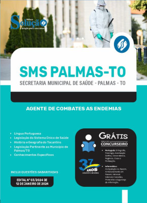 Apostila Prefeitura de Palmas - TO (SMS Palmas) 2024 - Agente de Combates as Endemias - Imagem 3