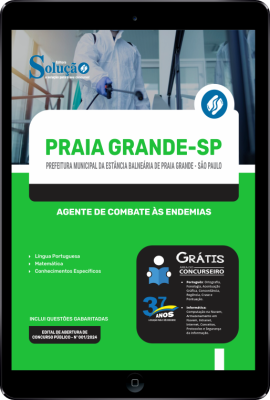 Apostila Prefeitura de Praia Grande - SP em PDF  - Agente de Combate às Endemias - Imagem 1