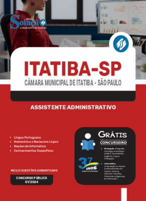 Apostila Câmara de Itatiba - SP 2024 - Assistente Administrativo - Imagem 3