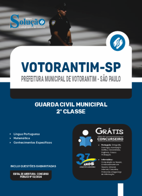 Apostila Prefeitura de Votorantim - SP  - Guarda Civil Municipal 2ª Classe - Imagem 3