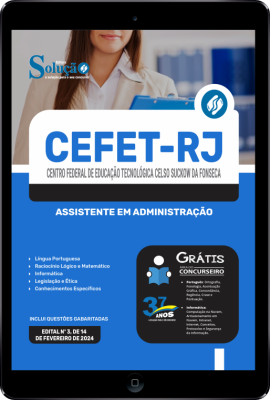 Apostila CEFET-RJ em PDF 2024 - Assistente em Administração - Imagem 1