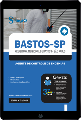 Apostila Prefeitura de Bastos - SP em PDF  - Agente de Controle de Endemias - Imagem 1