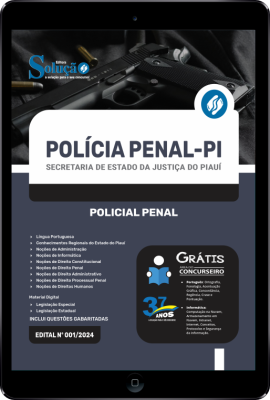 Apostila Polícia Penal - PI em PDF 2024 - Policial Penal - Imagem 1