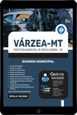 Apostila Prefeitura de Várzea Grande - MT em PDF 2024 - Guarda Municipal - Imagem 1