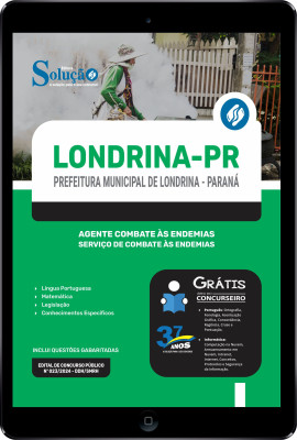 Apostila Prefeitura de Londrina - PR em PDF 2024 - Agente Combate às Endemias - Serviço de Combate às Endemias - Imagem 1