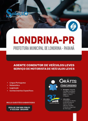 Apostila Prefeitura de Londrina - PR 2024 - Agente Condutor de Veículos Leves - Serviço de Motorista de Veículos Leves - Imagem 3