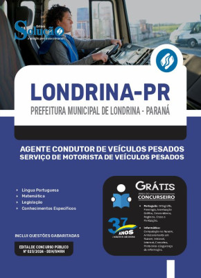 Apostila Prefeitura de Londrina - PR 2024 - Agente Condutor de Veículos Pesados - Serviço de Motorista de Veículos Pesados - Imagem 3