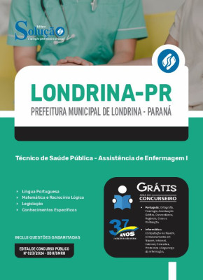 Apostila Prefeitura de Londrina - PR 2024 - Técnico de Saúde Pública - Assistência de Enfermagem I - Imagem 3