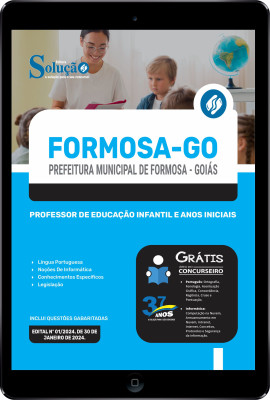 Apostila Prefeitura de Formosa - GO em PDF 2024 - Professor de Educação Infantil e Anos Iniciais - Imagem 1