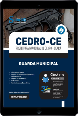 Apostila Prefeitura de Cedro - CE em PDF 2024 - Guarda Municipal - Imagem 1