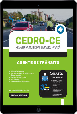 Apostila Prefeitura de Cedro - CE em PDF 2024 - Agente de Trânsito - Imagem 1