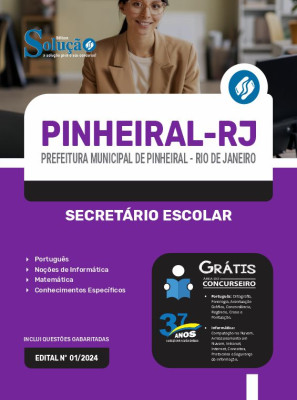 Apostila Prefeitura de Pinheiral - RJ 2024 - Secretário Escolar - Imagem 3