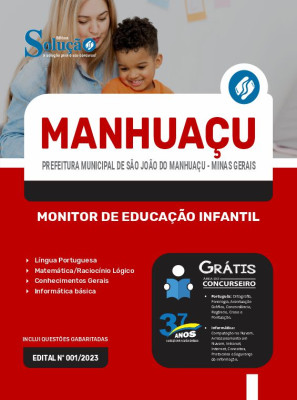 Apostila Prefeitura de São João do Manhuaçu - MG 2024 - Monitor de Educação Infantil - Imagem 3