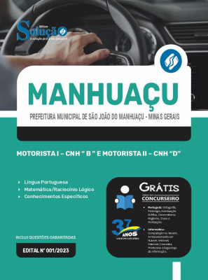 Apostila Prefeitura de São João do Manhuaçu - MG  - Motorista I - CNH “ B ” e Motorista II - CNH “D”  - Imagem 3