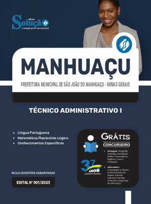 Apostila Prefeitura de São João do Manhuaçu - MG 2024 - Técnico Administrativo I - Imagem 3