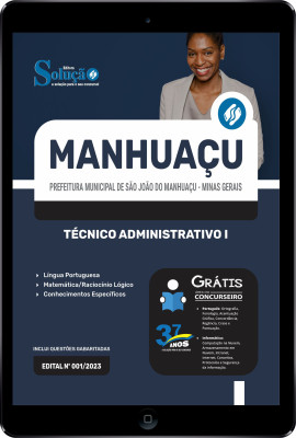 Apostila Prefeitura de São João do Manhuaçu - MG em PDF 2024 - Técnico Administrativo I - Imagem 1