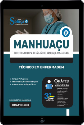 Apostila Prefeitura de São João do Manhuaçu - MG em PDF 2024 - Técnico em Enfermagem - Imagem 1