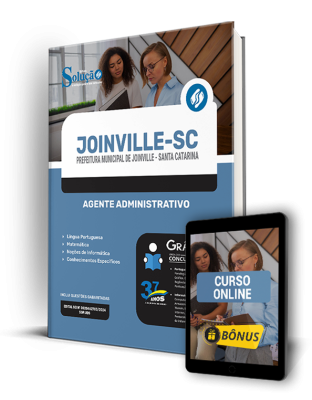 Apostila Prefeitura de Joinville - SC 2024 - Agente Administrativo - Imagem 3