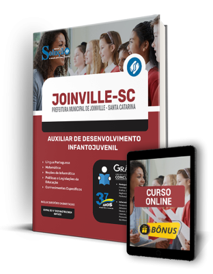 Apostila Prefeitura de Joinville - SC 2024 - Auxiliar de Desenvolvimento Infantojuvenil - Imagem 1