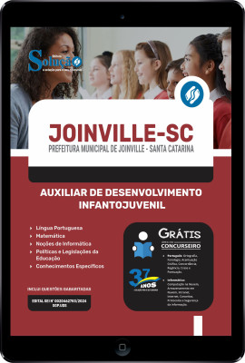 Apostila Prefeitura de Joinville - SC em PDF 2024 - Auxiliar de Desenvolvimento Infantojuvenil - Imagem 1