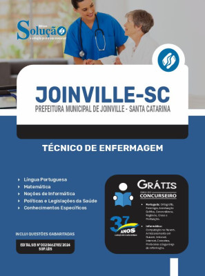 Apostila Prefeitura de Joinville - SC 2024 - Técnico de Enfermagem - Imagem 3