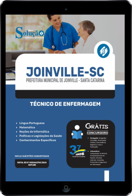 Apostila Prefeitura de Joinville - SC em PDF 2024 - Técnico de Enfermagem - Imagem 1