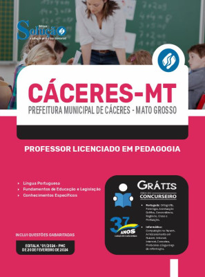 Apostila Prefeitura de Cáceres - MT 2024 - Professor Licenciado em Pedagogia - Imagem 3