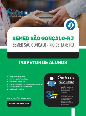 Apostila SEMED São Gonçalo - RJ 2024 - Inspetor de Alunos - Imagem 3