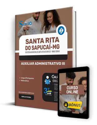 Apostila Prefeitura de Santa Rita do Sapucaí - MG 2024 - Auxiliar Administrativo III