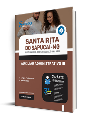 Apostila Prefeitura de Santa Rita do Sapucaí - MG 2024 - Auxiliar Administrativo III - Imagem 2