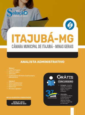 Apostila Câmara de Itajubá - MG 2024 - Analista Administrativo - Imagem 3